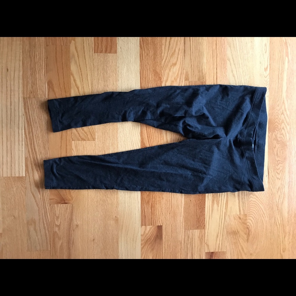 Maternity Gray Capri Leggings